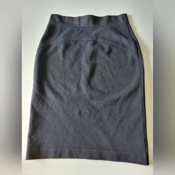Diane Von Furstenberg Marta Black Pencil Skirt Size 10 - Picture 2 of 12